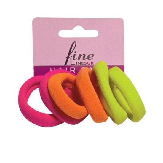 Fine Lines UK Ponytail Elastic Fluorescent 3 pack / Mix