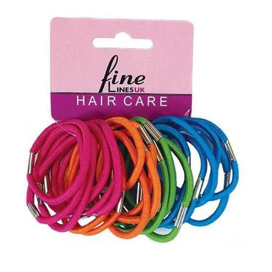 Fine Lines UK Ponytail Elastics 24Pcs