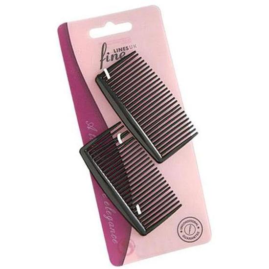 Fine Lines UK Side Comb 2 Pcs / Black H6061