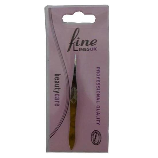 Fine Lines UK Tweezer Chrome Plated Pointed 203-09