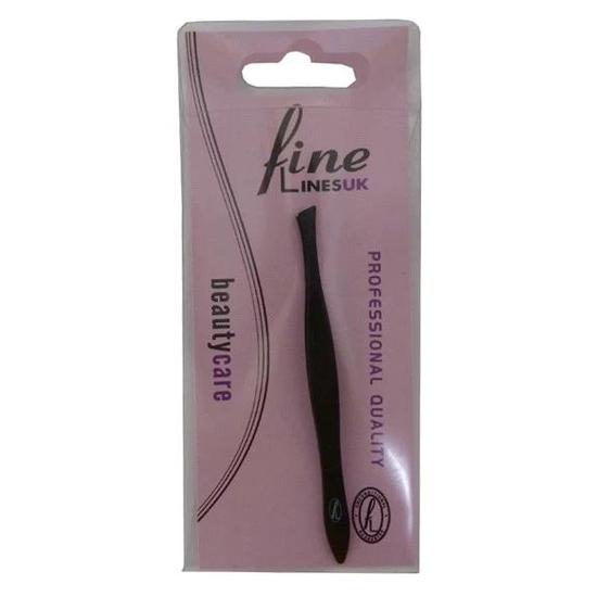 Fine Lines UK Tweezers Black Slanted 226-09