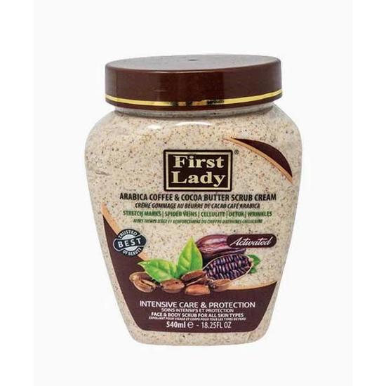 First Lady Arabica Coffee & Cocoa Butter Scrub Cream 540ml