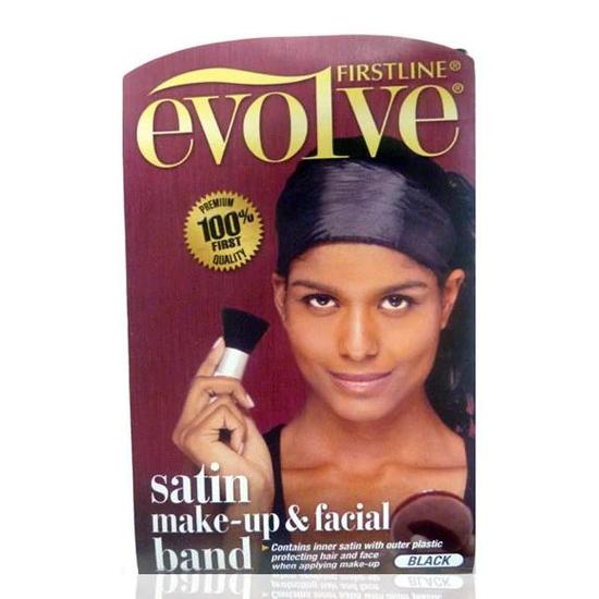 Firstline Evolve Satin Makeup & Facial Band Black