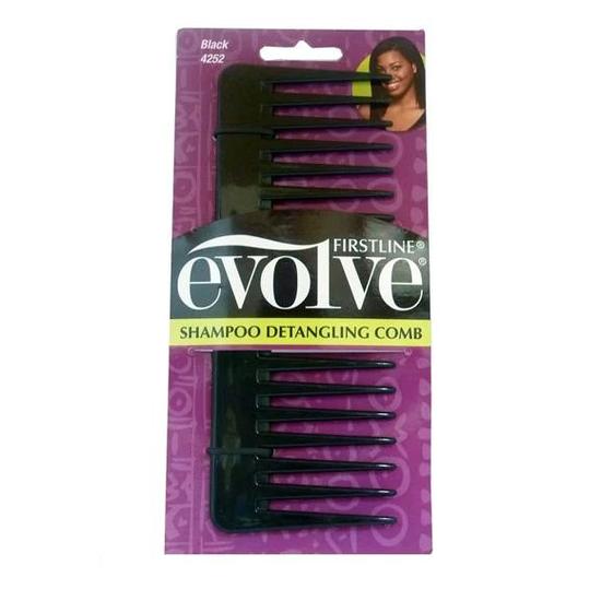 Firstline Evolve Shampoo Detangling Comb 4252 Black