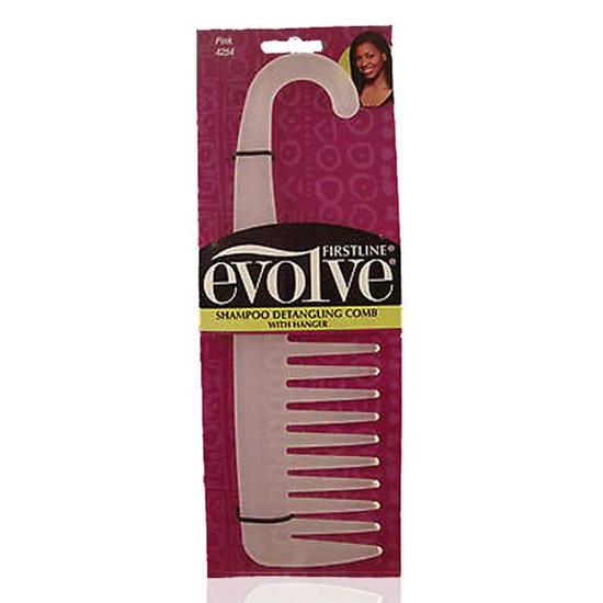 Firstline Evolve Shampoo Detangling Comb With Hanger 4254