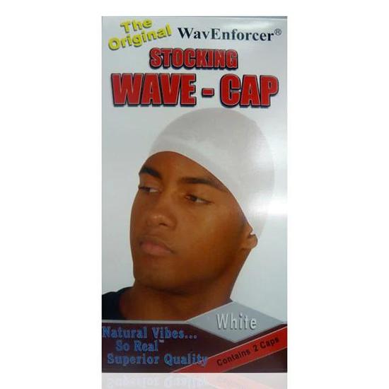 Firstline Wav Enforcer Stocking Wave Cap 2 caps / White