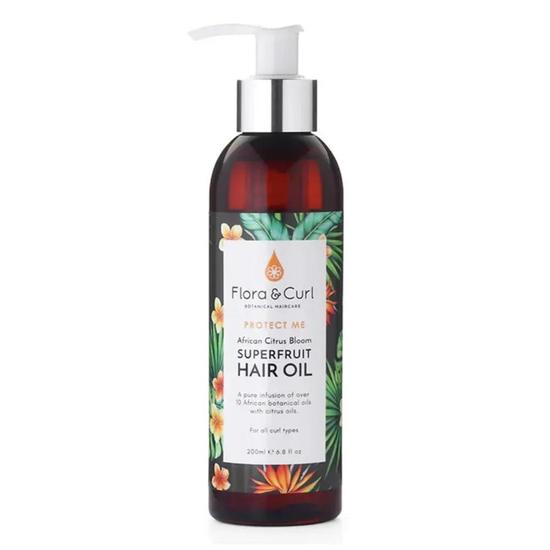 Flora and Curl African Citrus Superfruit Hair Oil 6.8oz