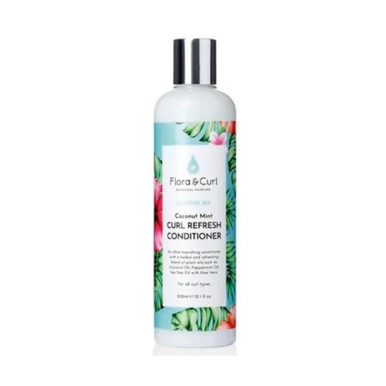 Flora & Curl Soothe Me Coconut Mint Curl Refresh Conditioner For All Curl Types 300ml