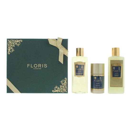 Floris Cefiro Shower Gel 250ml, Shampoo 250ml + Deodorant Stick 75ml Gift Set 250ml