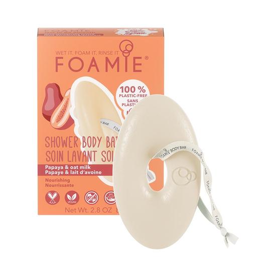 Foamie Body Bar Cleanse & Nourish With Papaya & Oat Milk