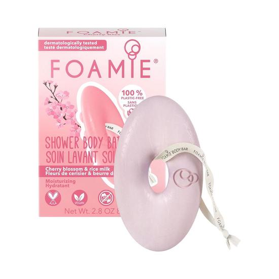 Foamie Body Bar Moisturising With Cherry Blossom & Rice Milk