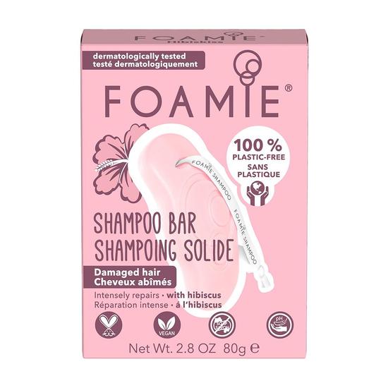 Foamie Shampoo Bar For Damaged Hair With Hibiscus