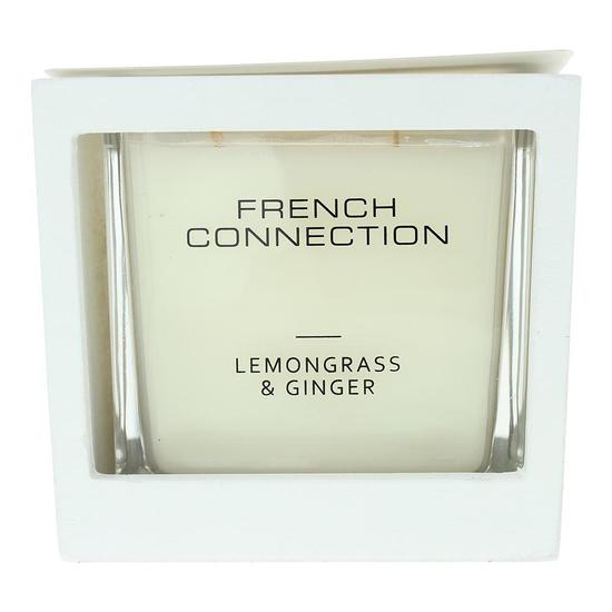 French Connection Wooden Collection Lemongrass & Ginger Candle 480g