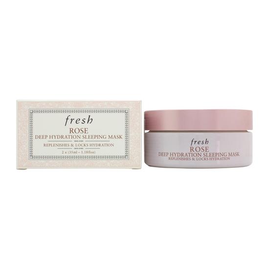 Fresh Rose Deep Hydration Sleeping Mask Replenishes & Locks Hydration 2 x 35ml