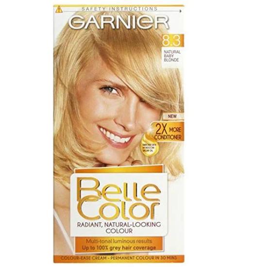 Garnier Belle Colour Permanent Hair Colour 8.3 Creme Natural Baby Blonde