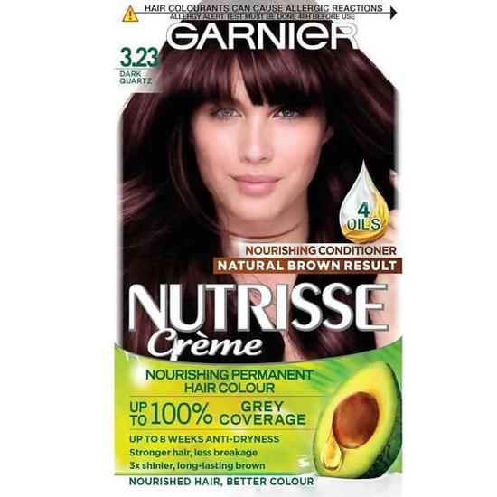 Garnier Nutrisse Creme Permanent Nourishing Hair Colour 3.23 Dark Quartz