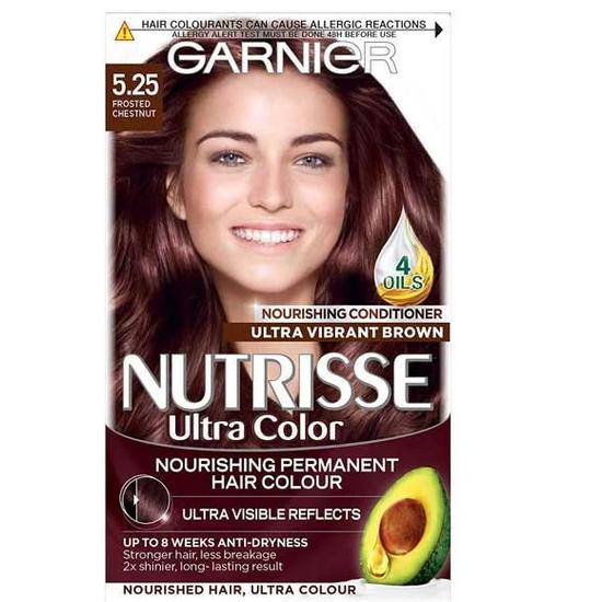 Garnier Nutrisse Creme Permanent Nourishing Hair Colour 5.25 Frosted Chestnut