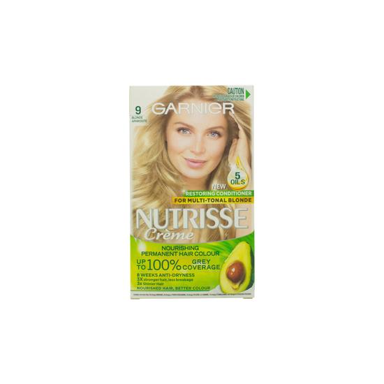 Garnier Nutrisse Creme Permanent Nourishing Hair Colour 9 Very Light Blonde