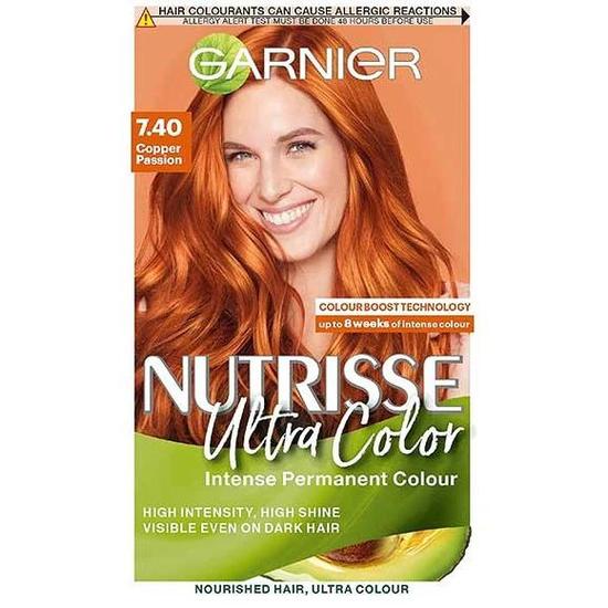 Garnier Nutrisse Ultra Colour Intense Permanent Colour 7.40 Copper Passion