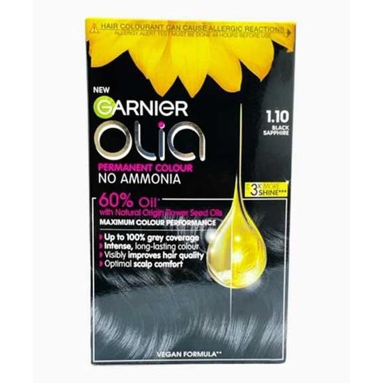 Garnier Olia Permanent Hair Colour 1.10 Black Sapphire