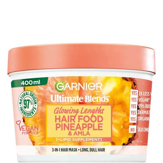 Garnier Ultimate Blends Glowing Lengths Hair Food Pineapple & Amla Mask 400ml