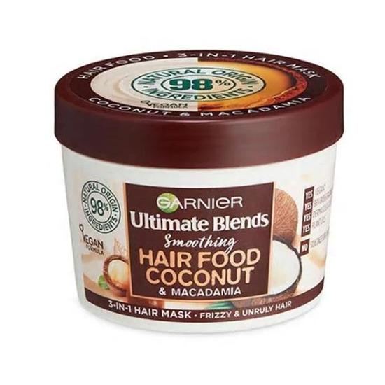 Garnier Ultimate Blends Smoothing Hair Food Coconut 3in1 Hair Mask 390ml