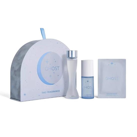 Ghost The Fragrance Women's Perfume Gift Set Eau De Toilette + Luxury Pillow Mist + Eye Patches 30ml