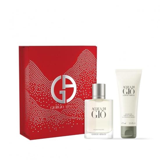 Giorgio Armani Acqua Di Gio Homme 50ml Spray Eau De Toilette + Shower Gel 75ml Gift Set