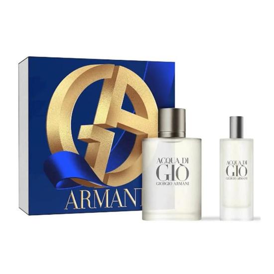 Giorgio Armani Acqua Di Gio Men s Aftershave Gift Set 75ml Eau De Parfum 15ml Eau