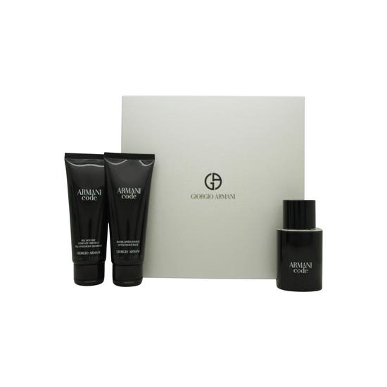 Giorgio Armani Code Gift Set 75ml Eau De Toilette + 75g Deodorant Stick + 15ml Eau De Toilette