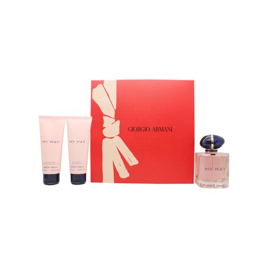 Giorgio Armani My Way Gift Set 90ml Eau De Parfum + 15ml Eau De Parfum