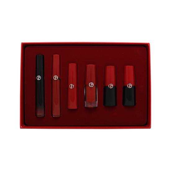 Giorgio Armani Red Lip Collector's Limited Edition Gift Set Shade 400 6 Pieces