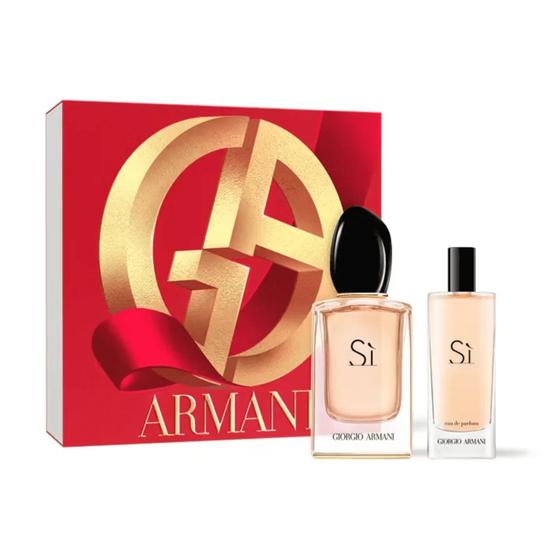 Giorgio Armani Si Eau De Parfum Women's Gift Set Spray 50ml With 15ml