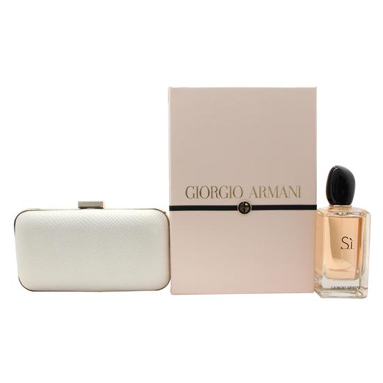 Giorgio Armani Si Gift Set 100ml Eau De Parfum + 50ml Body Lotion + 15ml Eau De Parfum