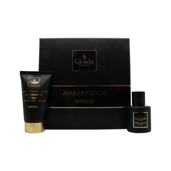 Gisada Ambassador Intense Gift Set 50ml Eau De Parfum + 100ml Shower Gel