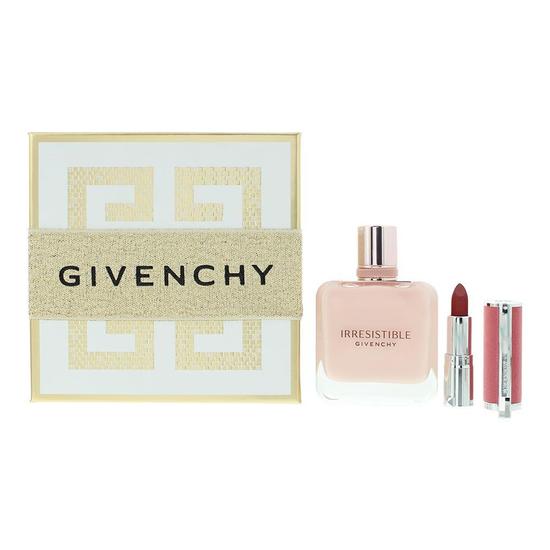 GIVENCHY Irresistible Rose Velvet Eau De Parfum + Lipstick Gift Set 50ml