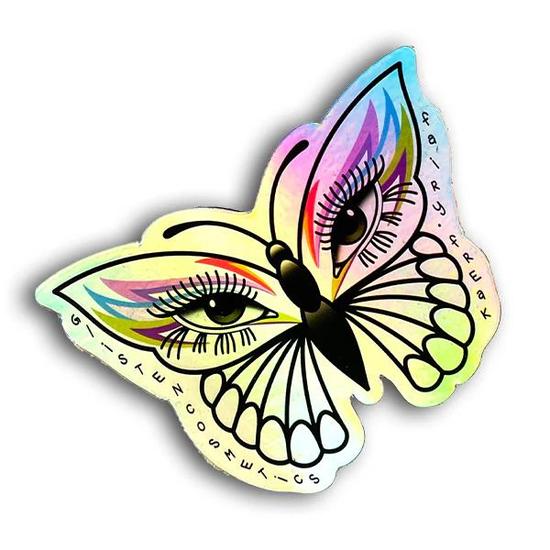 Glisten Cosmetics Fairy Freak Butterfly Sticker Holographic