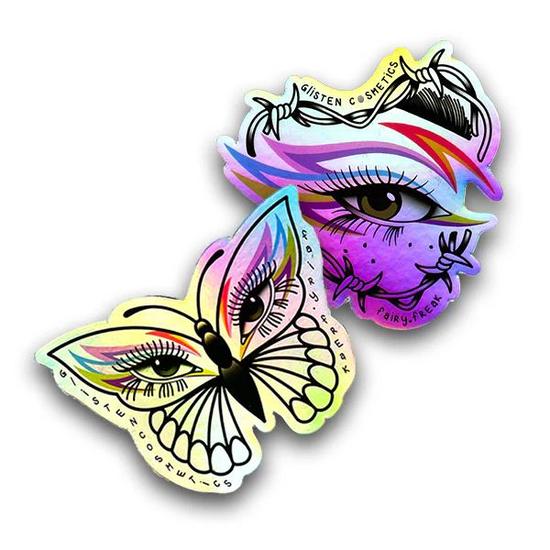 Glisten Cosmetics Fairy Freak Sticker Bundle Holographic