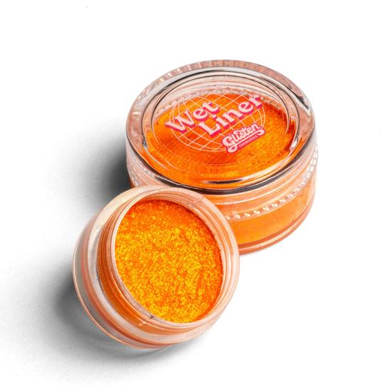 Glisten Cosmetics Karma Orange Metallic Wet Liner Eyeliner Small - 3g