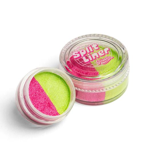 Glisten Cosmetics Nerds Shimmer Pink & Lime Green Split Liner Eyeliner Small - 3g