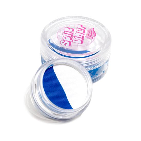 Glisten Cosmetics Pottery UV Blue & White Split Liner Eyeliner Large - 10g