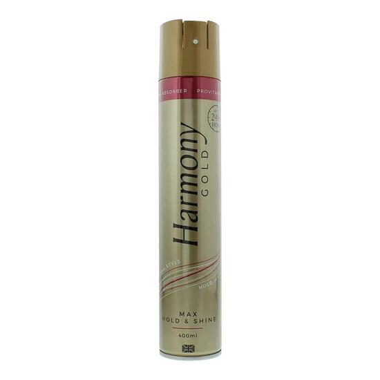 Gold Harmony Gold Max Hold Shine Hairspray 400ml