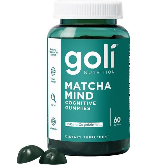 Goli Nutrition Matcha Mind Gummies 60 Gummies
