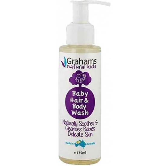 Grahams Natural Baby Hair & Body Wash 125ml