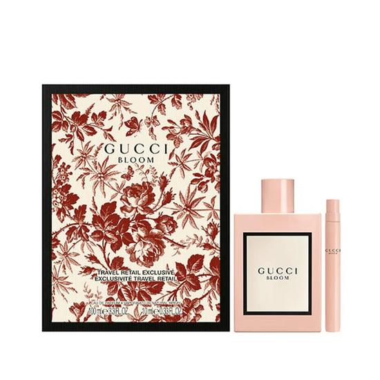 Gucci Bloom Eau De Parfum Women's Gift Set Spray 100ml With 10ml Pen Spray