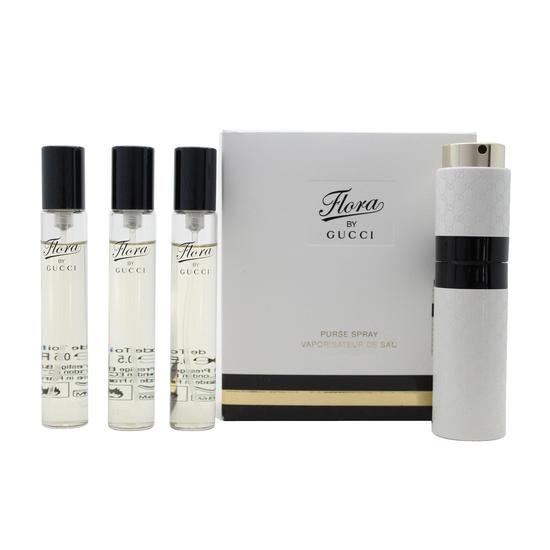 Gucci Flora Gift Set Gorgeous Gardenia Eau De Parfum + 5ml Gorgeous Jasmine Eau De Parfum + 5ml Gorgeous Magnolia Eau De Parfum 2 x 5ml