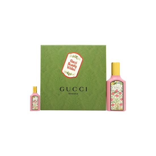 Gucci Flora Gorgeous Gardenia Eau De Parfum Gift Set 50ml Eau De Parfum + 10ml Eau De Parfum