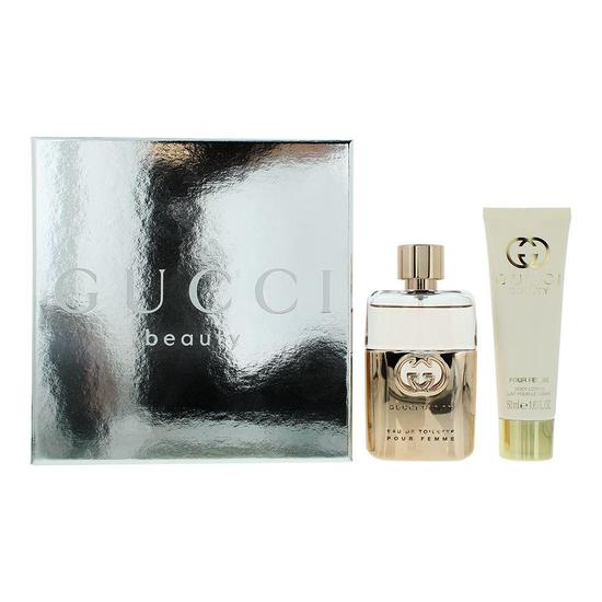 Gucci Guilty Pour Femme Eau De Toilette 50ml + Body Lotion 50ml Gift Set For Her
