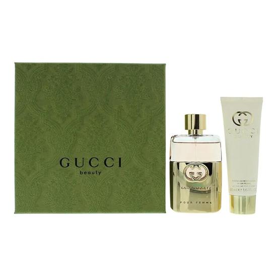 Gucci Guilty Pour Femme Gift Set: Eau De Parfum 50ml Body Lotion 50ml 2 Piece