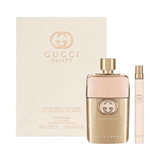 Gucci Guilty Pour Femme Women's Perfume Gift Set 90ml Eau De Parfum + 10ml Eau De Parfum